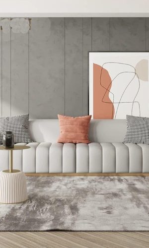 Creative Quality Construct Luxurious Leather Sofa Set